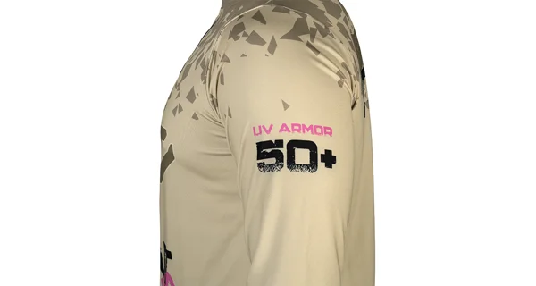 DELPHIN - Tričko s kapucí UV ARMOR 50+ Trout vel. L