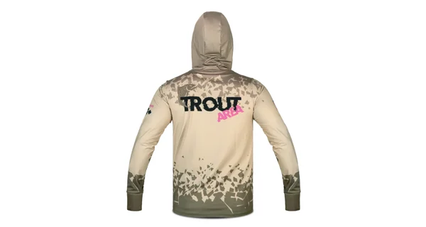 DELPHIN - Tričko s kapucí UV ARMOR 50+ Trout vel. S