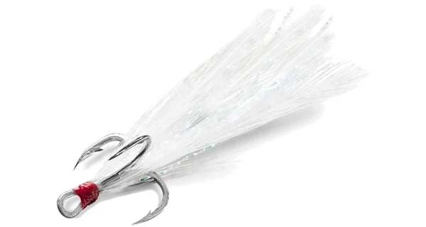 DELPHIN - Trojháček Bird Hook Triple Bílá vel. 10 3 ks