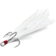 DELPHIN - Trojháček Bird Hook Triple Bílá vel. 8 3 ks