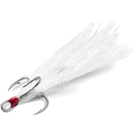 DELPHIN - Trojháček Bird Hook Triple Bílá vel. 8 3 ks