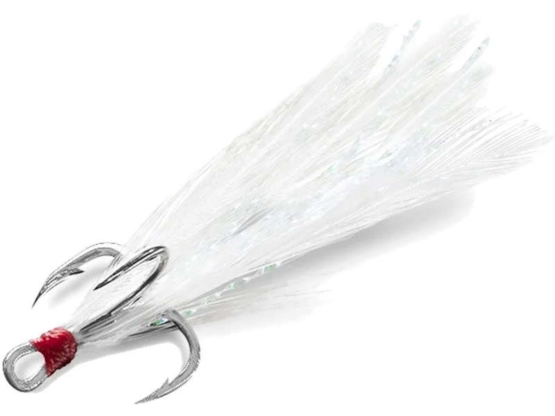 DELPHIN - Trojháček Bird Hook Triple Bílá vel. 8 3 ks