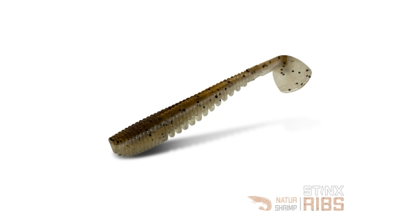 DELPHIN - Umělá nástraha B! StinxRibs 20 ks 5 cm Shrimp Natur