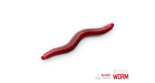 DELPHIN - Umělá nástraha B! StinxWorm 50 ks 4 cm Garlic Bloody
