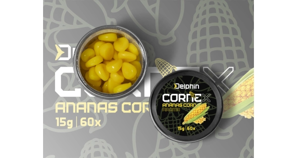 DELPHIN - Umělá nástraha CorneX Pop Up 60 ks Kukuřice Ananas
