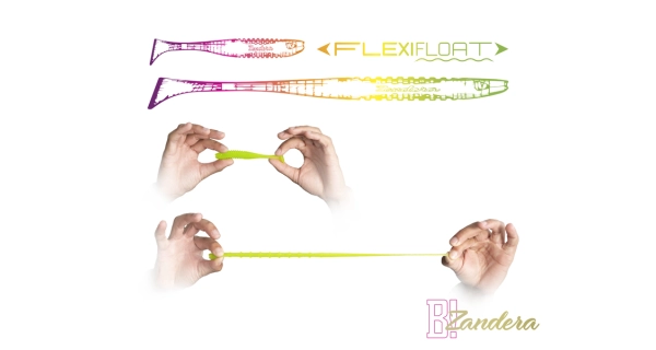 DELPHIN - Umělá nástraha Zandera FlexiFloat UVs Party 12 cm 5 ks
