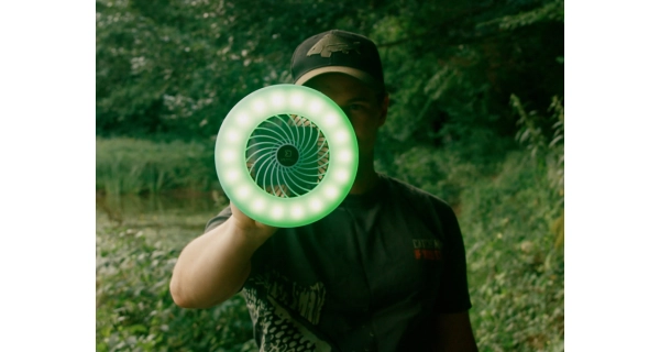 DELPHIN - Ventilátor se světlem Ventix 4400 mAh