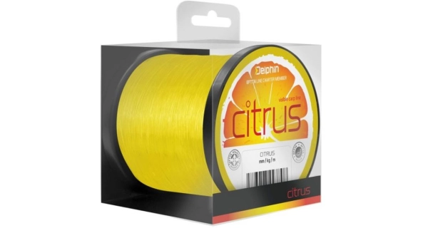 DELPHIN - Vlasec Citrus Žlutý 0,30 mm 15 lb 600 m