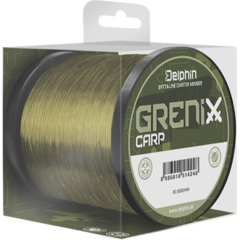 DELPHIN - Vlasec Grenix Carp Zelená 0,261 mm 4,68 kg 1000 m