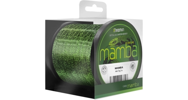 DELPHIN - Vlasec Mamba Carp Camo 0,28 mm 6,1 kg 6000 m