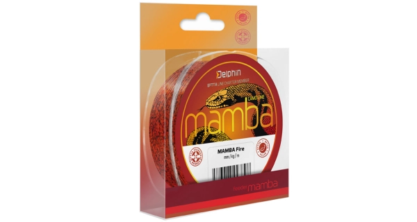 DELPHIN - Vlasec Mamba Feeder Fire 0,16 mm 2,5 kg 300 m