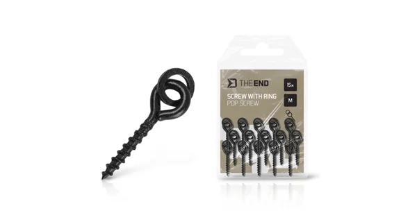 DELPHIN - Vrtáček s kroužkem TheEND POP Screw 15 ks M