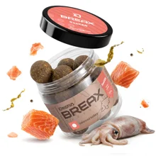 DELPHIN - Vyvážené boilies BreaX SeaKER Oliheň Losos 24 mm 100 g
