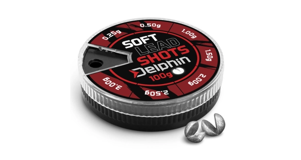 DELPHIN - Vyvažovací olůvka Soft Červená krabička 0,1-2,5 g 100 g