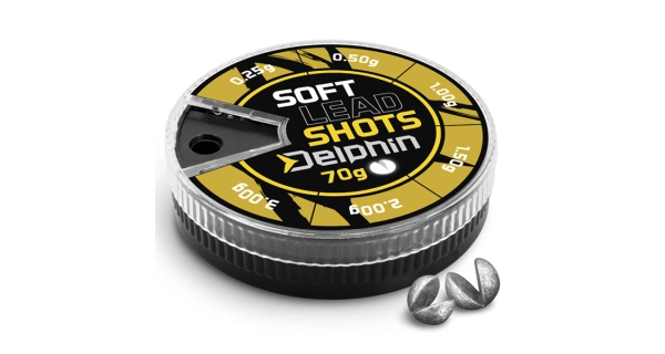 DELPHIN - Vyvažovací olůvka Soft Žlutá krabička 0,25-3,0 g 70 g