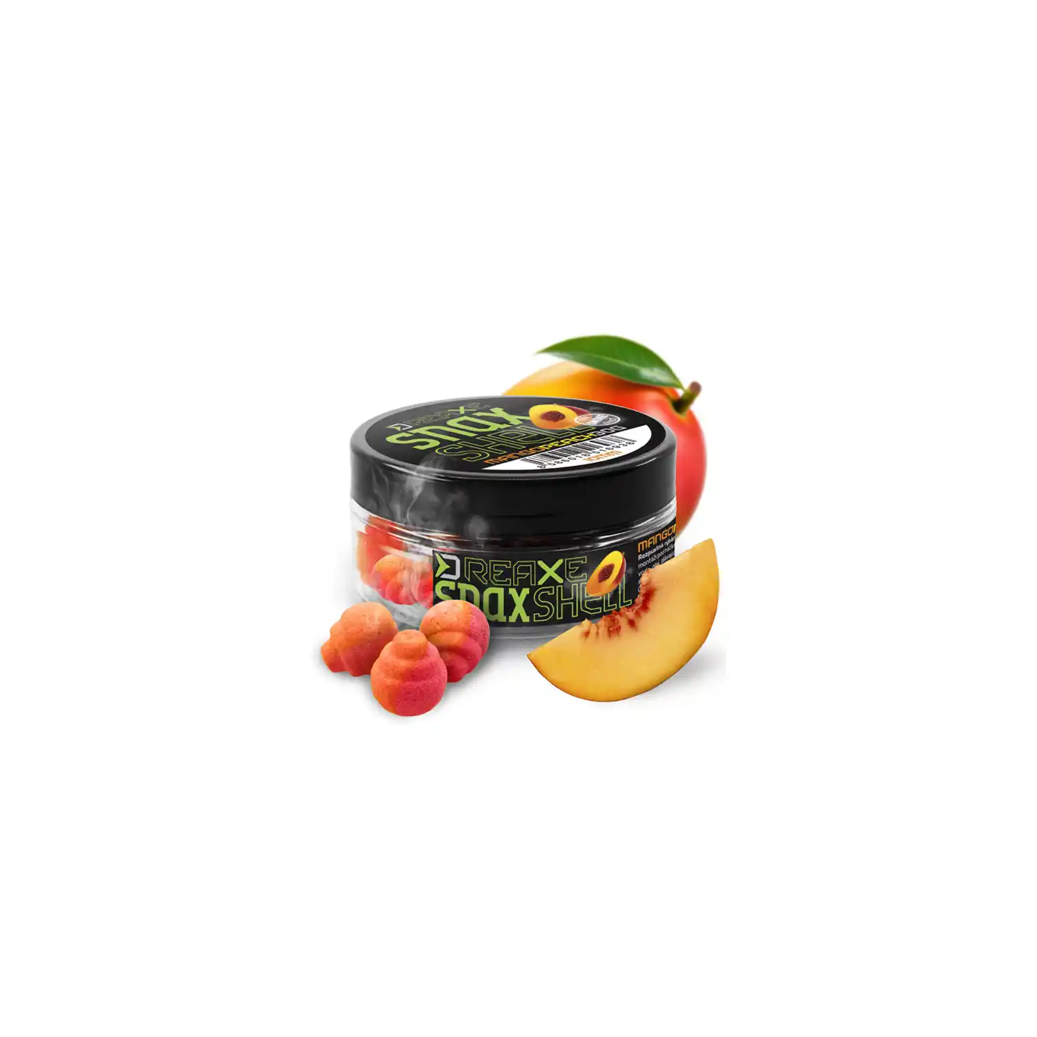 DELPHIN - Wafters rozpustná nástraha D Snax Shell Mango broskev 8 mm 30 g