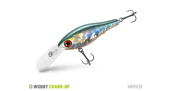 DELPHIN - Wobler WOBBY CRANK-DP Floating 7 cm 12 g Mirror