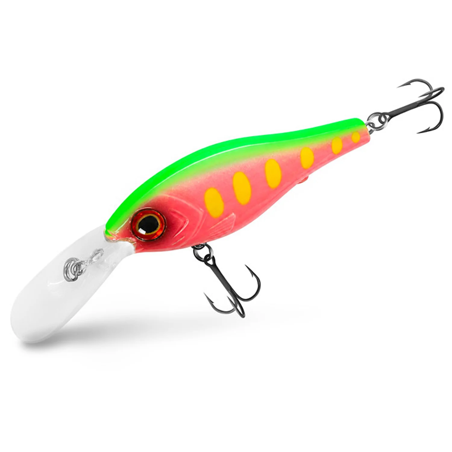 DELPHIN - Wobler WOBBY CRANK-DP Floating 7 cm 12 g Neon