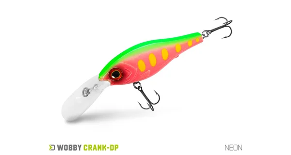 DELPHIN - Wobler WOBBY CRANK-DP Floating 7 cm 12 g Neon