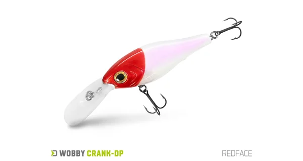 DELPHIN - Wobler WOBBY CRANK-DP Floating 7 cm 12 g Redface