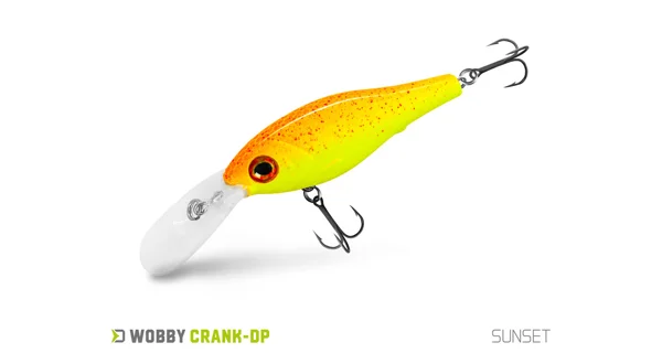 DELPHIN - Wobler WOBBY CRANK-DP Floating 7 cm 12 g Sunset