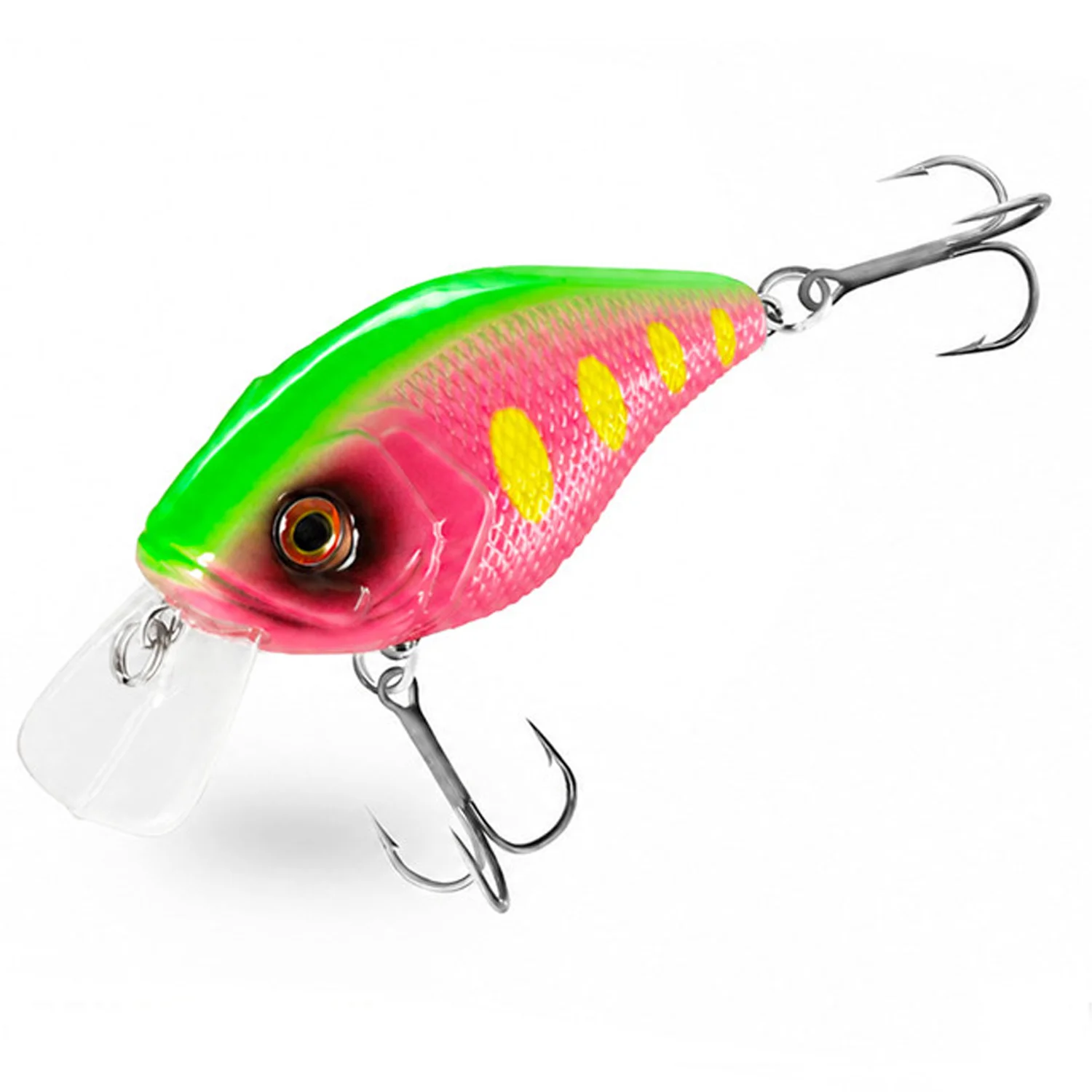 DELPHIN - Wobler WOBBY CRANK-SH Floating 5 cm 8 g Neon