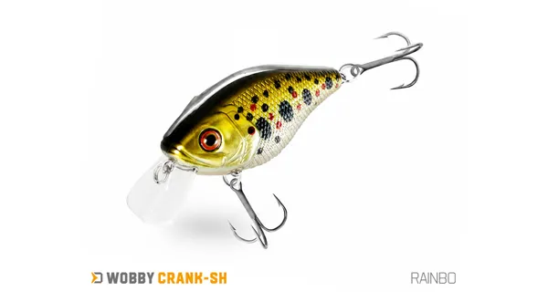 DELPHIN - Wobler WOBBY CRANK-SH Floating 5 cm 8 g Rainbo