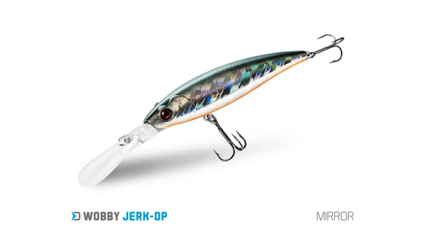 DELPHIN - Wobler WOBBY JERK-DP Suspending 9 cm 12,5 g Mirror