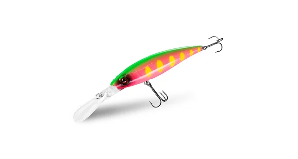 DELPHIN - Wobler WOBBY JERK-DP Suspending 9 cm 12,5 g Neon