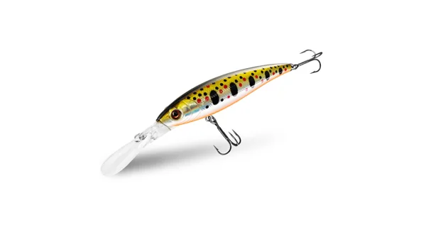 DELPHIN - Wobler WOBBY JERK-DP Suspending 9 cm 12,5 g Rainbo