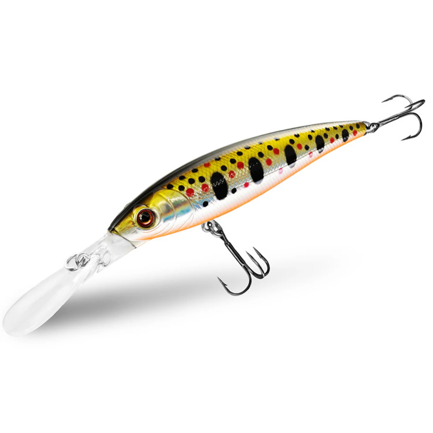 DELPHIN - Wobler WOBBY JERK-DP Suspending 9 cm 12,5 g Rainbo