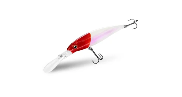 DELPHIN - Wobler WOBBY JERK-DP Suspending 9 cm 12,5 g Redface