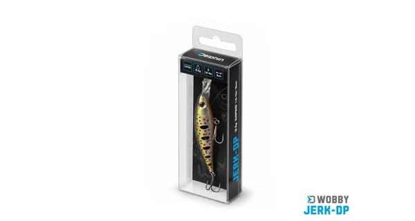 DELPHIN - Wobler WOBBY JERK-DP Suspending 9 cm 12,5 g Spring
