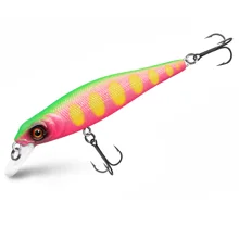 DELPHIN - Wobler WOBBY JERK-SH Suspending 8 cm 6,5 g Neon