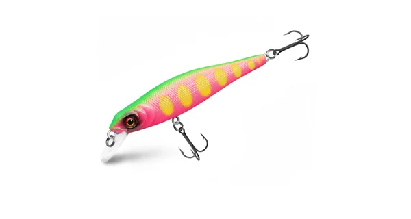 DELPHIN - Wobler WOBBY JERK-SH Suspending 8 cm 6,5 g Neon