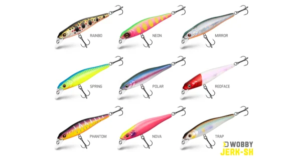 DELPHIN - Wobler WOBBY JERK-SH Suspending 8 cm 6,5 g Phantom