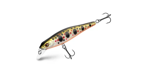 DELPHIN - Wobler WOBBY JERK-SH Suspending 8 cm 6,5 g Rainbo