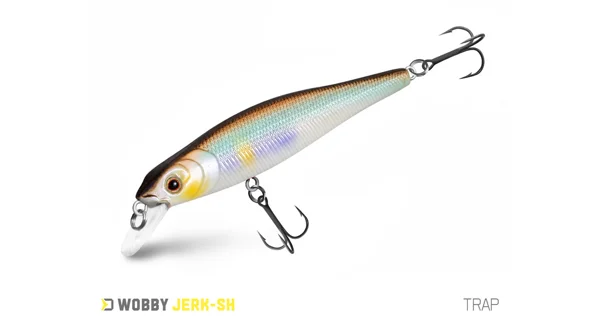 DELPHIN - Wobler WOBBY JERK-SH Suspending 8 cm 6,5 g Trap
