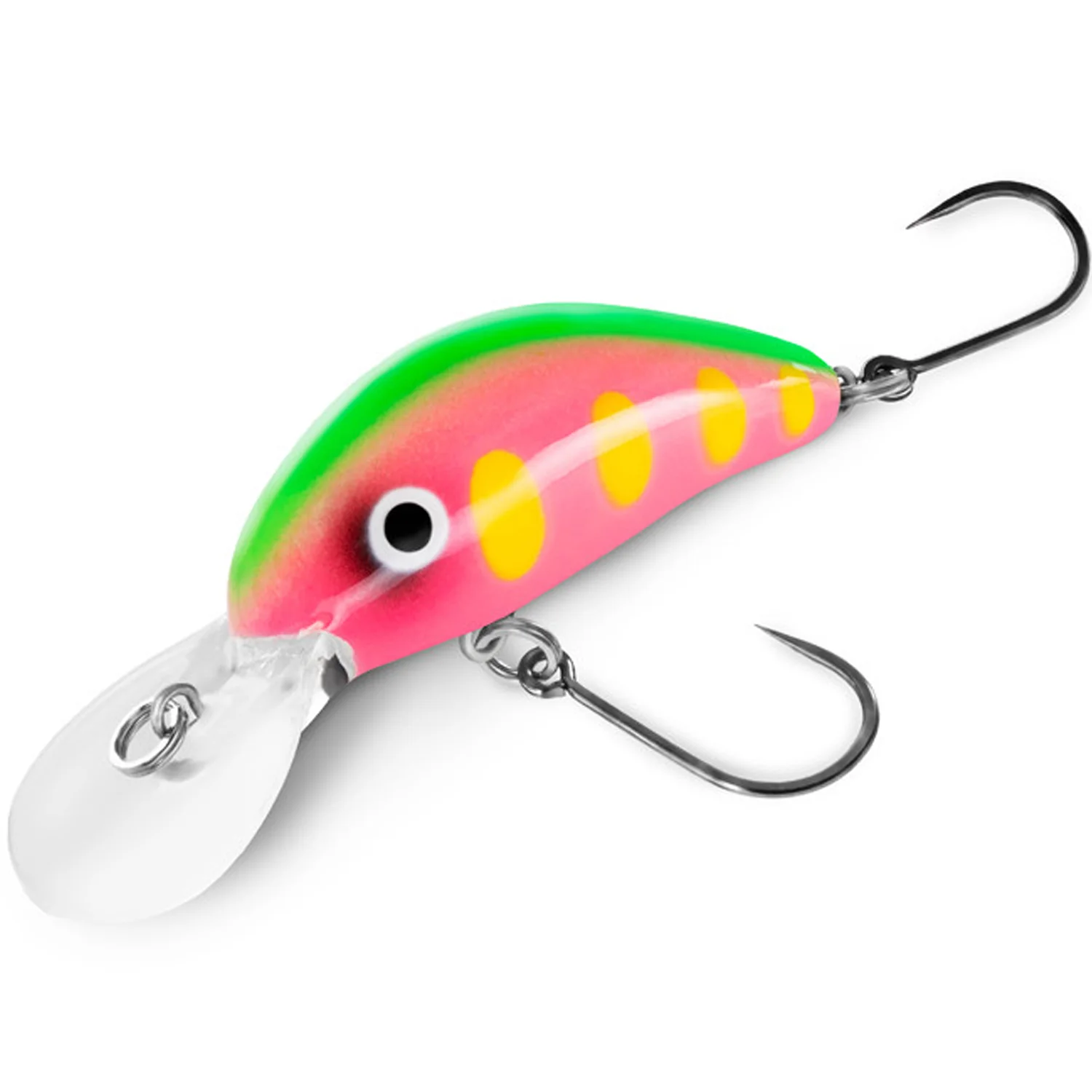 DELPHIN - Wobler WOBBY TROUT-SH Floating 4 cm 4 g Neon