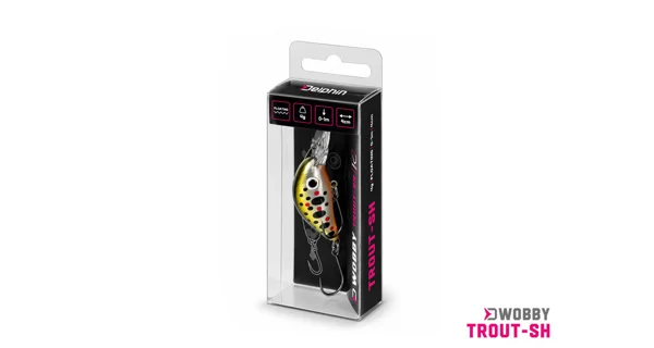 DELPHIN - Wobler WOBBY TROUT-SH Floating 4 cm 4 g Rainbo