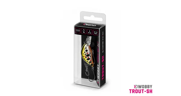 DELPHIN - Wobler WOBBY TROUT-SH Floating 4 cm 4 g Snow