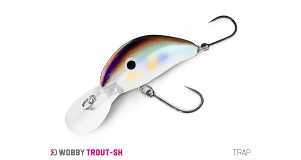 DELPHIN - Wobler WOBBY TROUT-SH Floating 4 cm 4 g Trap