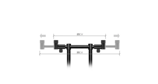 DELPHIN - Zadní Flexi hrazda pro 2 pruty RPX / ProSTALX BW 25-35 cm