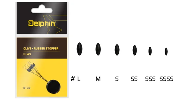 DELPHIN - Zarážka Olive Rubber Stopper SSS