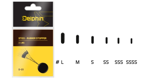 DELPHIN - Zarážky Stick Rubber Stopper vel. SSS
