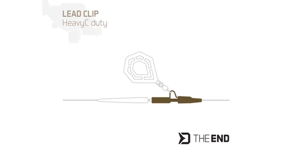 DELPHIN - Závěsky HeavyC Duty TheEND Klip na olovo Ground 10 ks