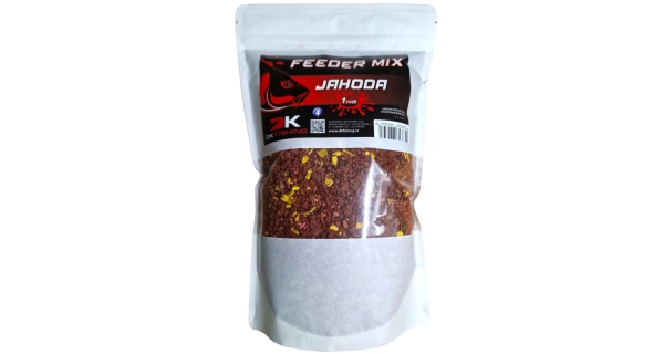 DK FISHING - Krmítková směs Feeder Mix 1 kg Jahoda