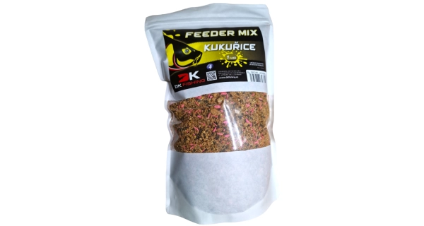 DK FISHING - Krmítková směs Feeder Mix 1 kg Kukuřice