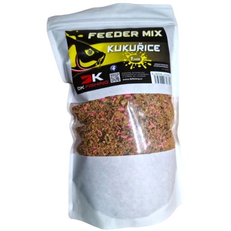 DK FISHING - Krmítková směs Feeder Mix 1 kg Kukuřice