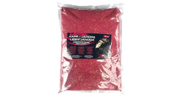 DK FISHING - Krmítková směs Kapr-Jahoda Lesní jahoda 3 kg